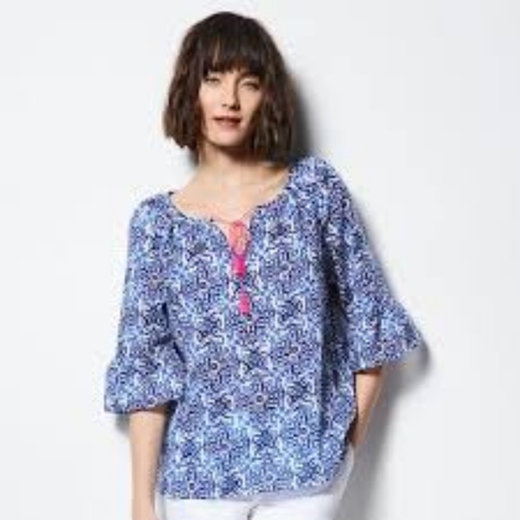 Milly Tops - Milly for DesigNation BoHo Chic Peasant Top size M